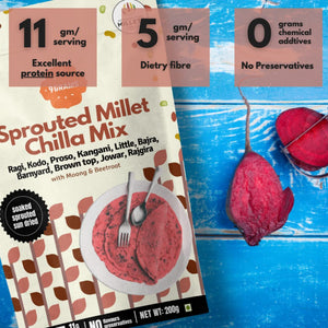 Sprouted 10 Millets Instant Chilla Dosa Mix
