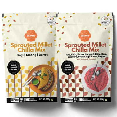 Sprouted Millet Chilla Mix Combo 3