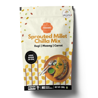 Sprouted Ragi Chilla Mix