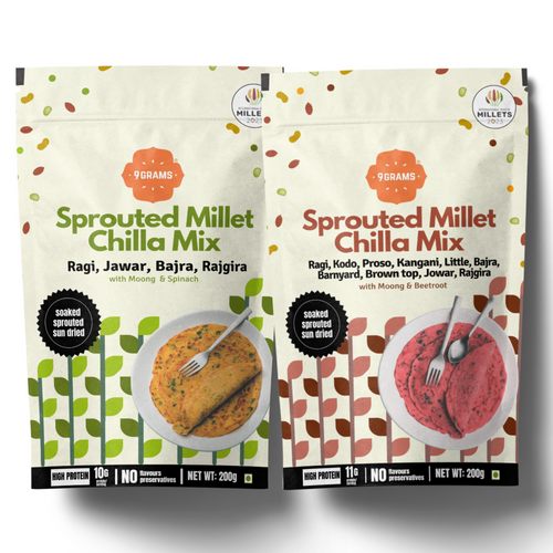 Sprouted Millet Chilla Combo 2