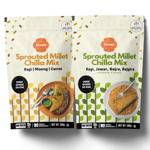 Sprouted Millet Chilla Mix Combo