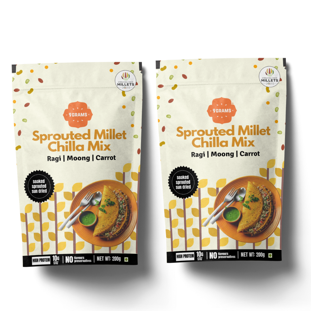 Sprouted Moong & Ragi Instant Chilla Dosa Mix
