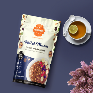 {{ almond butter }} - {{ 9GRAMS }} {{ Muesli }} - {{ 9GRAMS }}