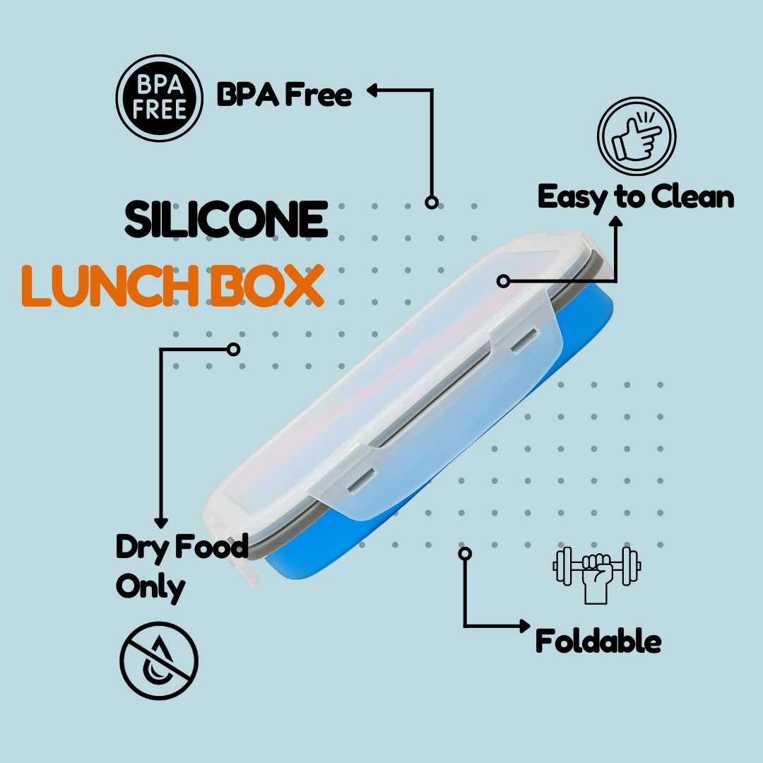 Foldable silicon Lunch boxes