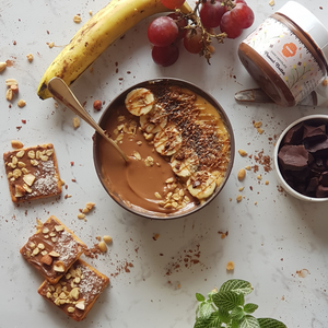 {{ almond butter }} - {{ 9GRAMS }} {{ Muesli }} - {{ 9GRAMS }}