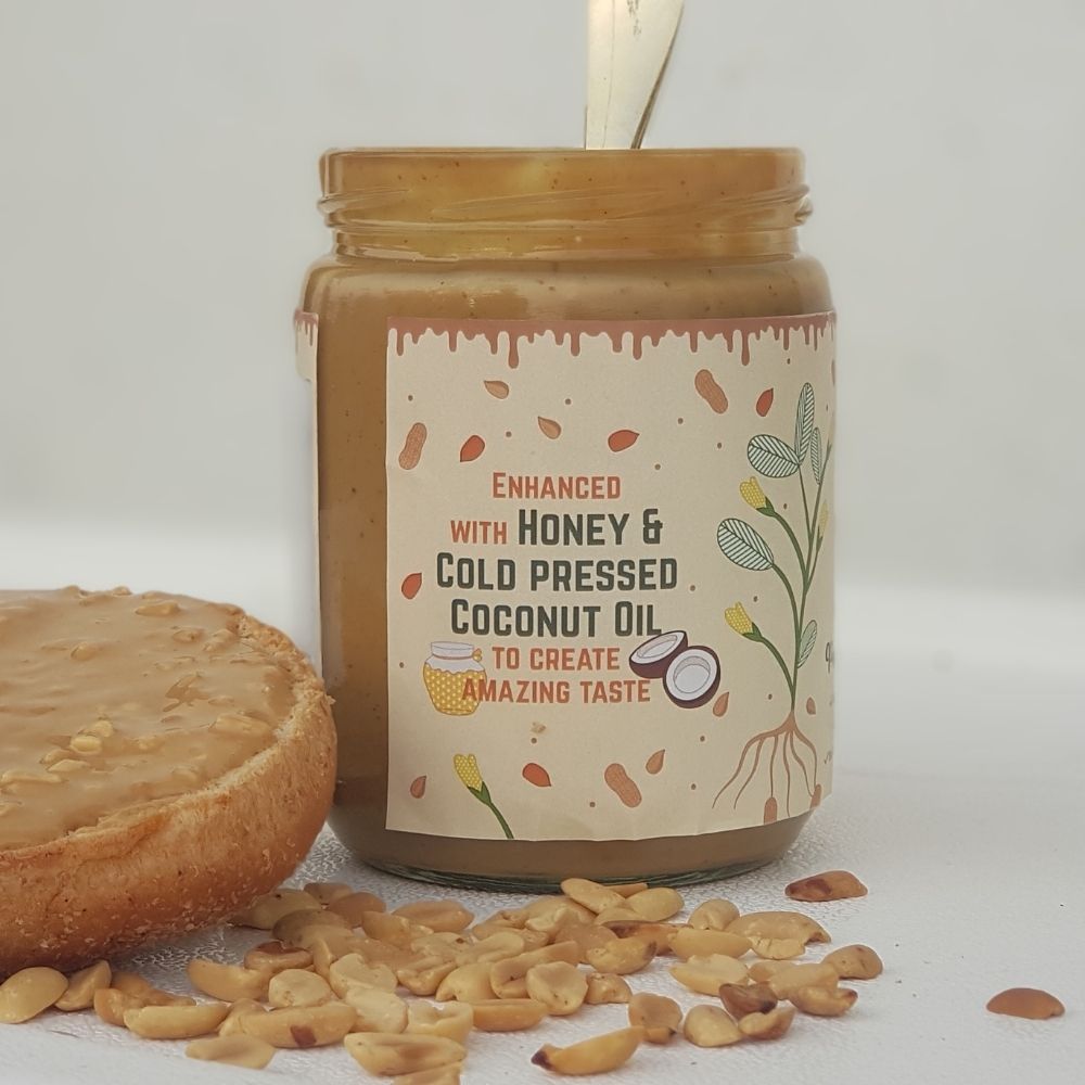 Protein Muesli-Almond Butter + Honey Coconut peanut Butter, crunchy