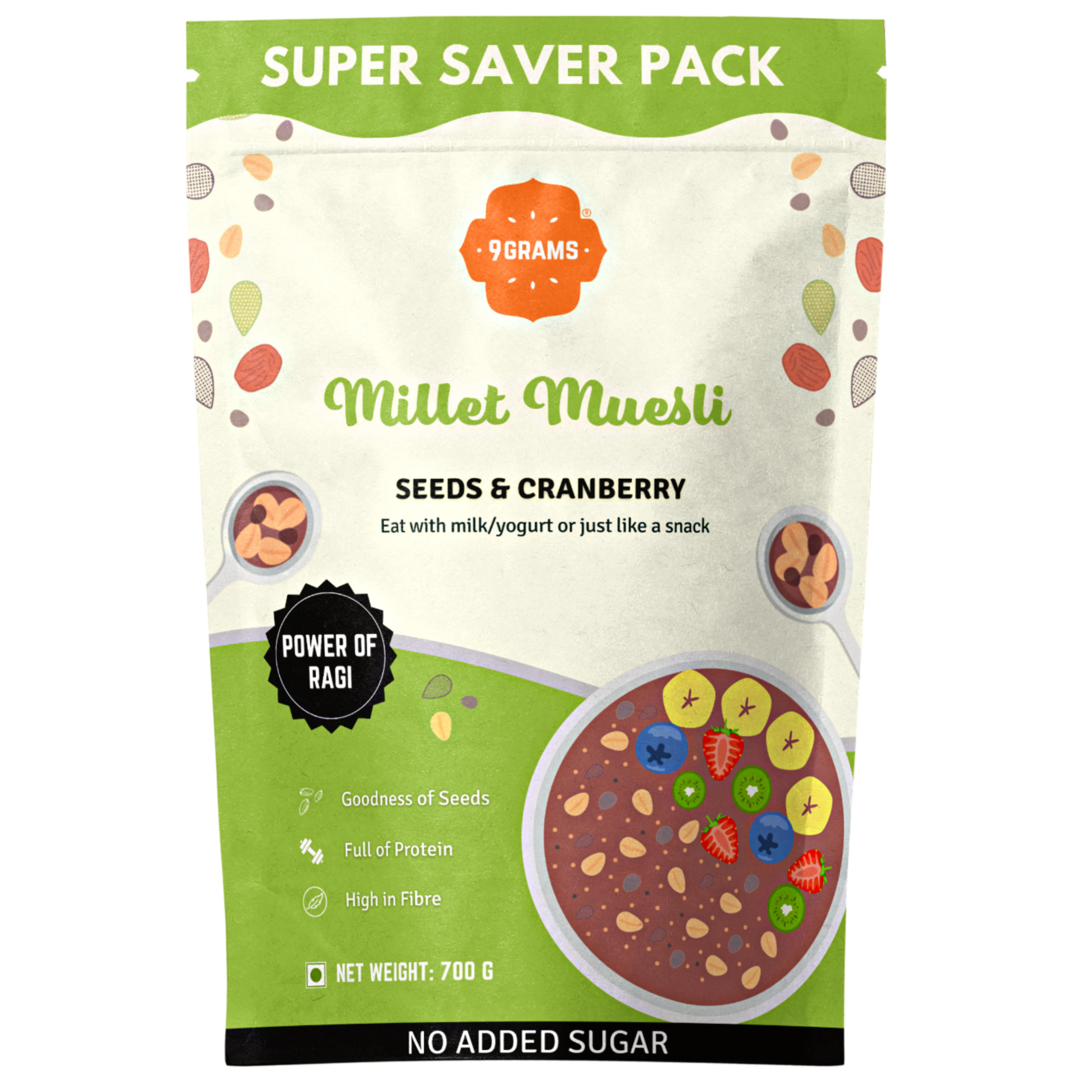 Millet Muesli-Seeds & Cranberry
