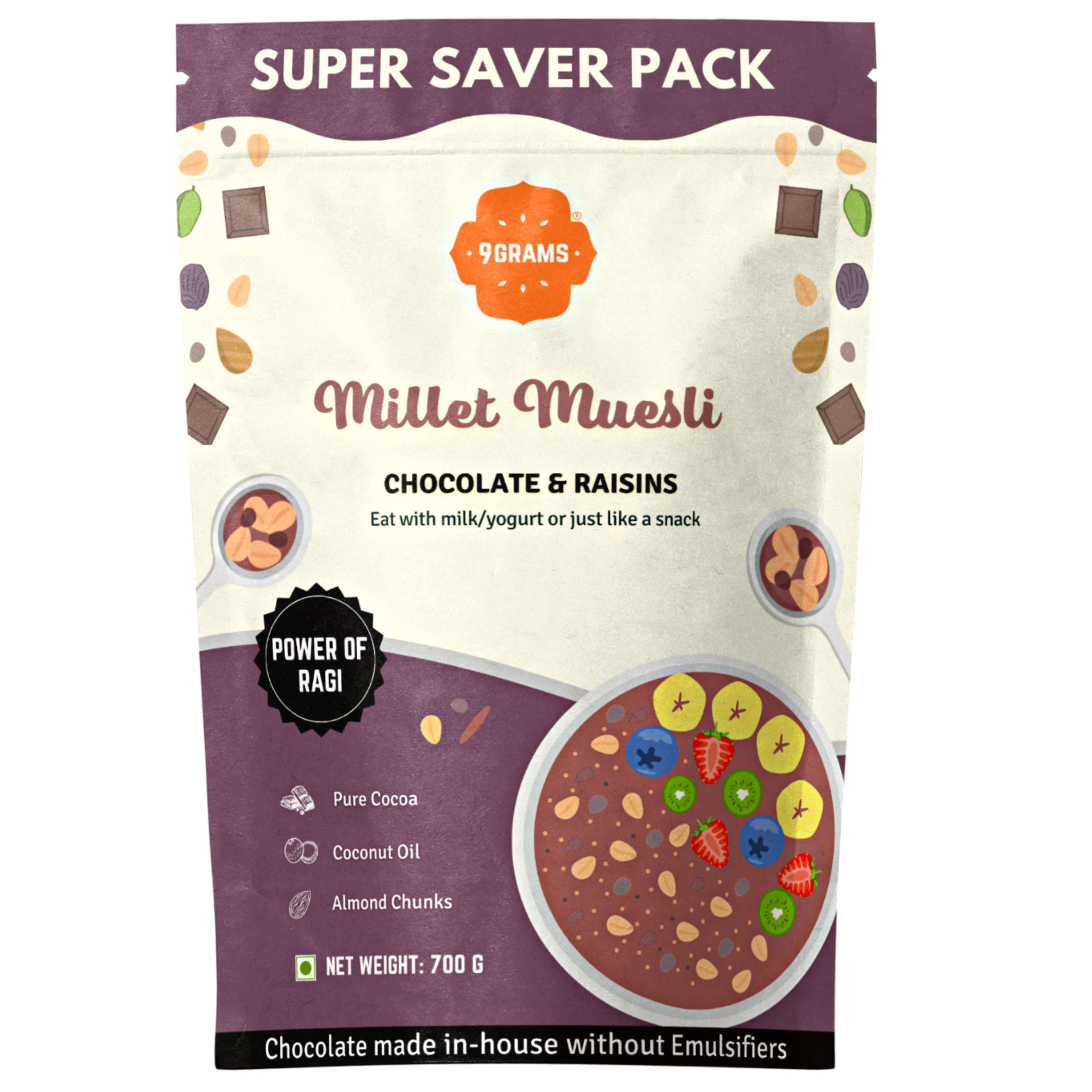 Millet Muesli-Chocolate & Raisins
