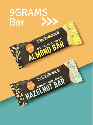 {{ almond butter }} - {{ 9GRAMS }} {{ Muesli }} - {{ 9GRAMS }}